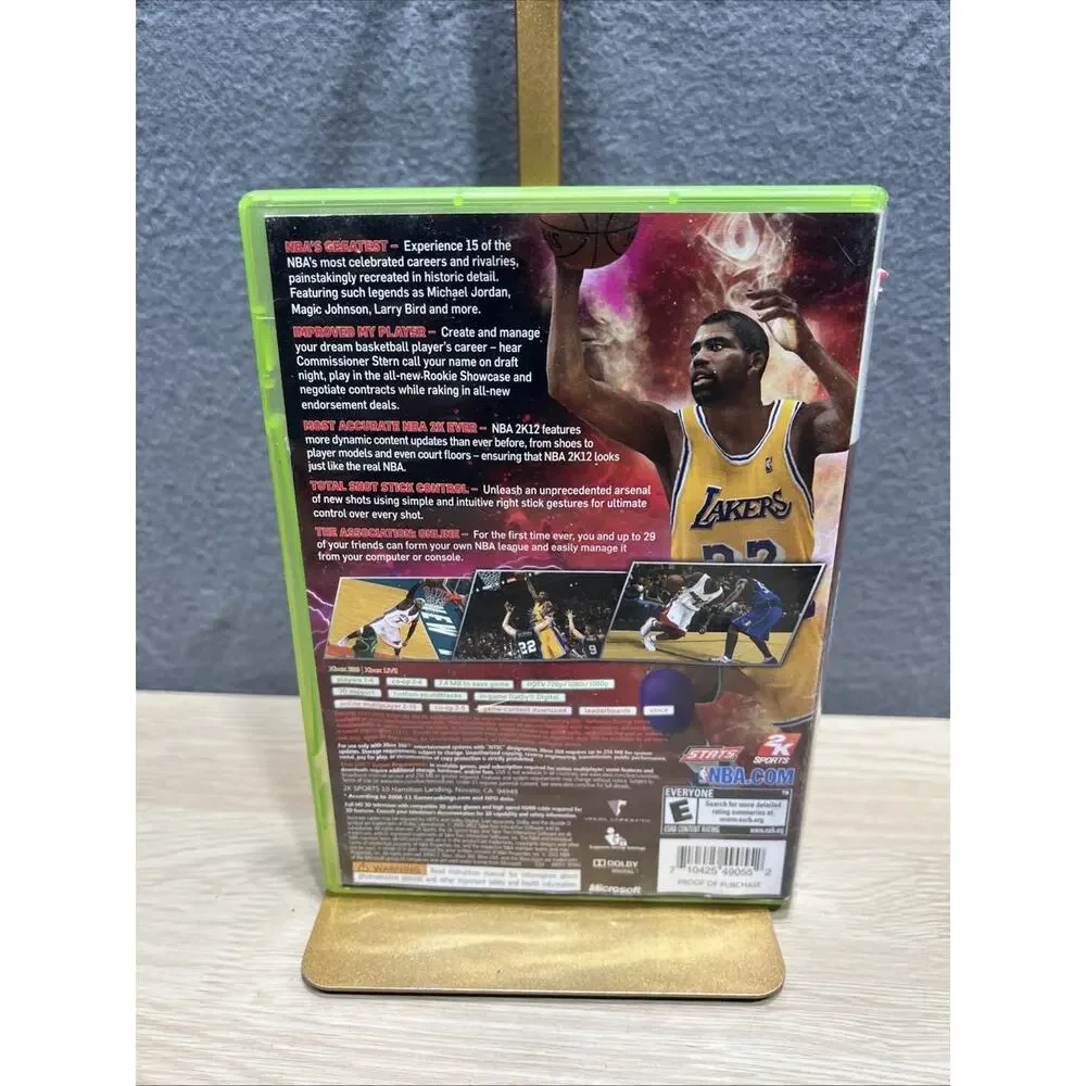 NBA 2K12 (Xbox 360, 2011) Michael Jordan, Complete With Manual